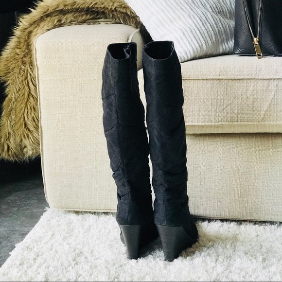 Aldo Suede Wedged Boots - Picture 3 of 5